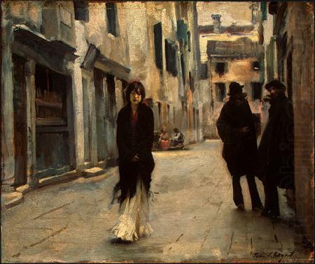 Sargent Street in Venice, John Singer Sargent